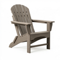 Adirondack Gartenstuhl 83 x 80 x 95 cm Kunststoff Taupe mit Armlehnen
