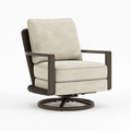 Drehsessel 82 x 86 x 92 cm mit Metallgestell Geflecht Beige Braun drehbar