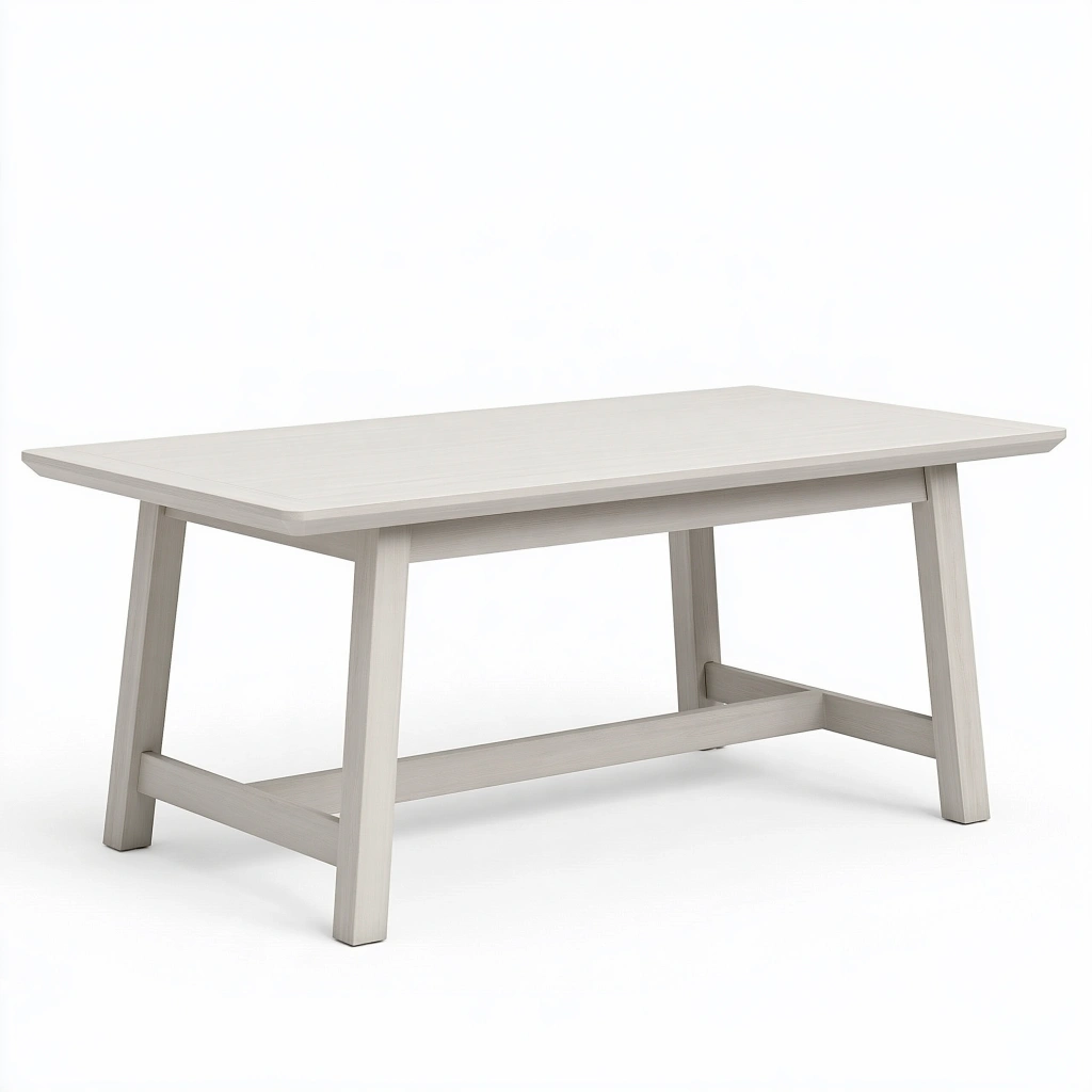 Esstisch 140 x 80 x 75 cm Holz Weiß rechteckig skandinavisch