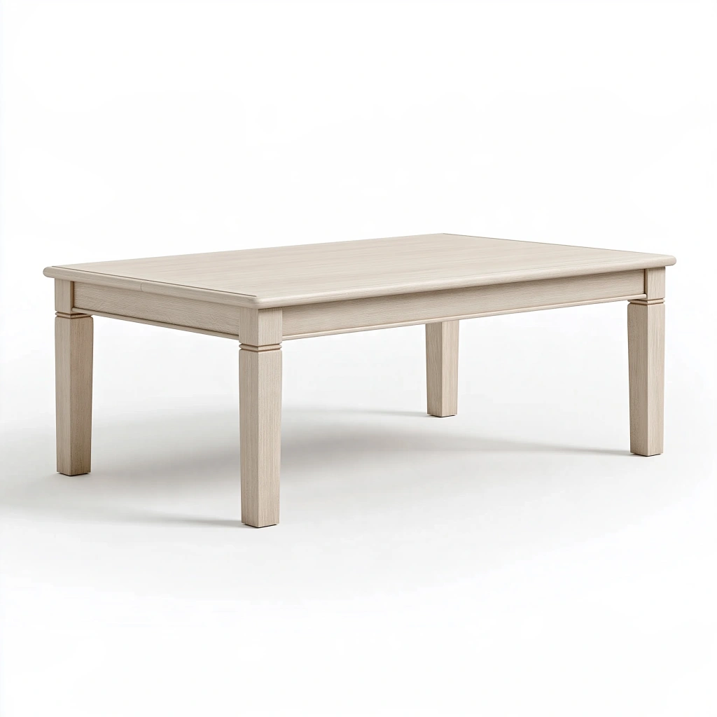 Esstisch 160 x 90 x 75 cm Holz Hellbeige Rechteckig Klassisch
