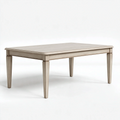 Esstisch 160 x 90 x 76 cm aus Holz in Hellbeige - rechteckig klassischer Stil